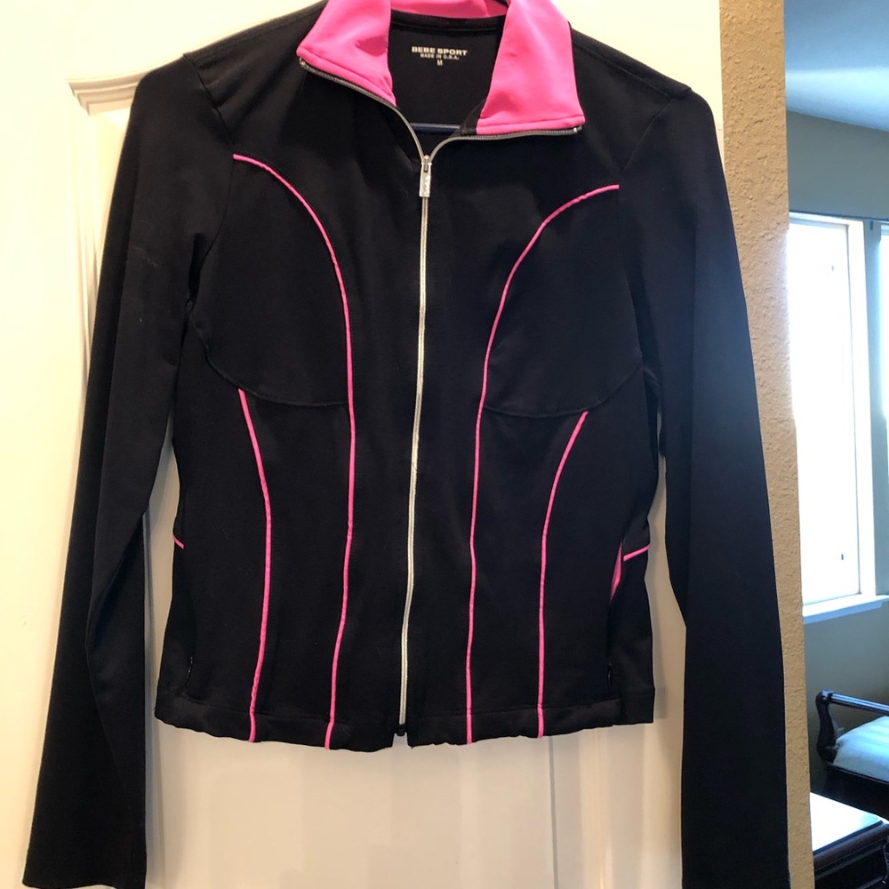Super cute Bebe Sport light weight zip gym jacket